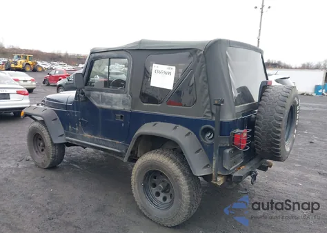 2000 Jeep Wrangler Se from USA, damaged, VIN 1J4FA29P9YP748472